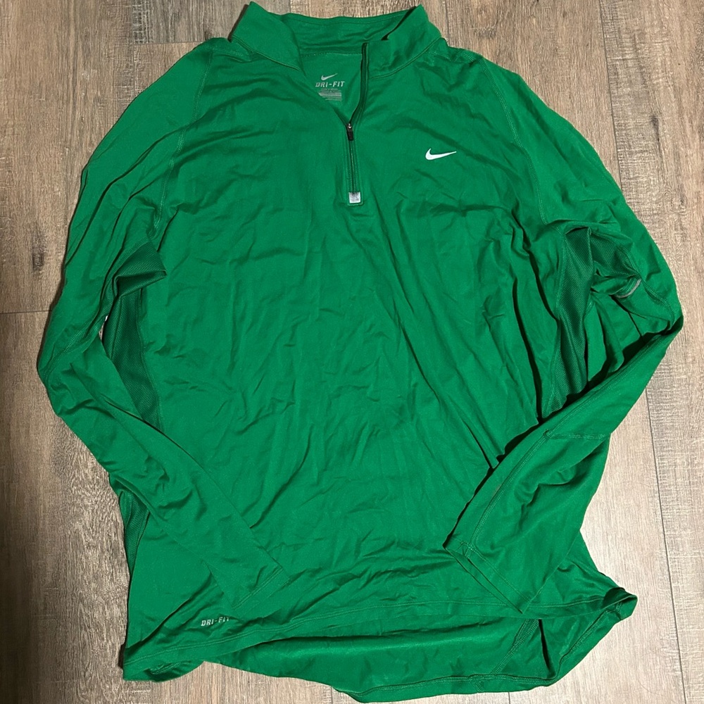 Nike Men's Emerald Green Long Sleeve Shirt